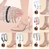 1 Pair Women Shoeslaces For High Heels Shoes Decoration Buckle Lazy Shoelaces Elastic Band Anti Falling Heel Non-Slip Belt Strap