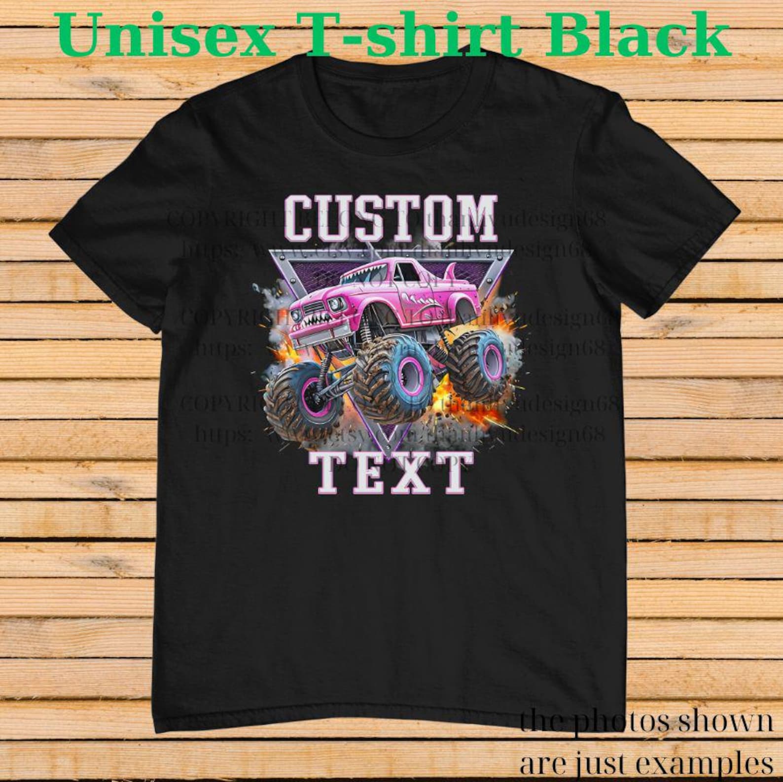 Custom Monster Jam Birthday shirt, Custom Text Monster Jam Shirt – Personalized Monster Truck Birthday Tee for Kids & Adults 2 110