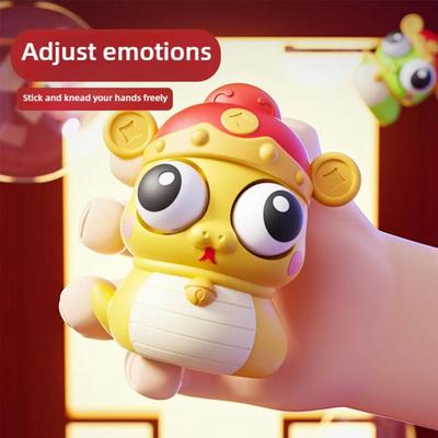 Cartoon Big Eyes Snake Toy Squeezing Novelty Sensory Eye Popping