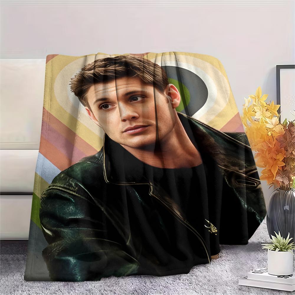 1 st Dean Winchester Tryck Flanellfilt, Högkvalitativ Alla Årstider, Heminredning, Värme och Komfort, Perfekt för Julklappar