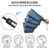 G4Free Windproof Inverted Umbrella with Reflective Large Compact Reverse Golf Umbrella for Double Canopy Travel Umbrella with Auto 62-inch Stripes,