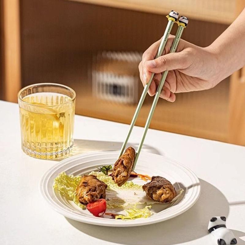 Premium Alloy PVC Chopsticks Feature Nonslip Grip And High Temperatures Resistance For Adults Kids Family Meals