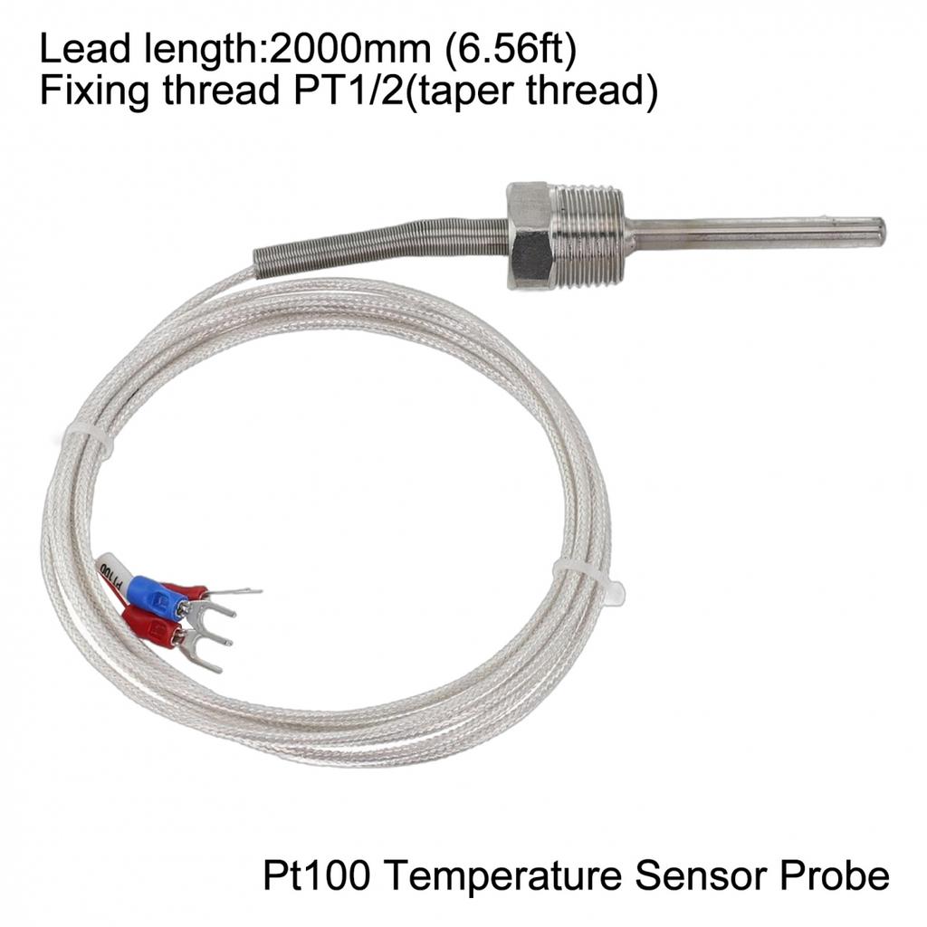 Fixed Thread Stainless Steel Probe Sensor Pt Ohm Protection Tube Stainless Steel