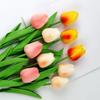 1PC 34cm PU Tulip Real Touch Artificial Flowers Tulip Bouquet for Christmas Halloween Wedding Home Party Decoration Fake Flowers