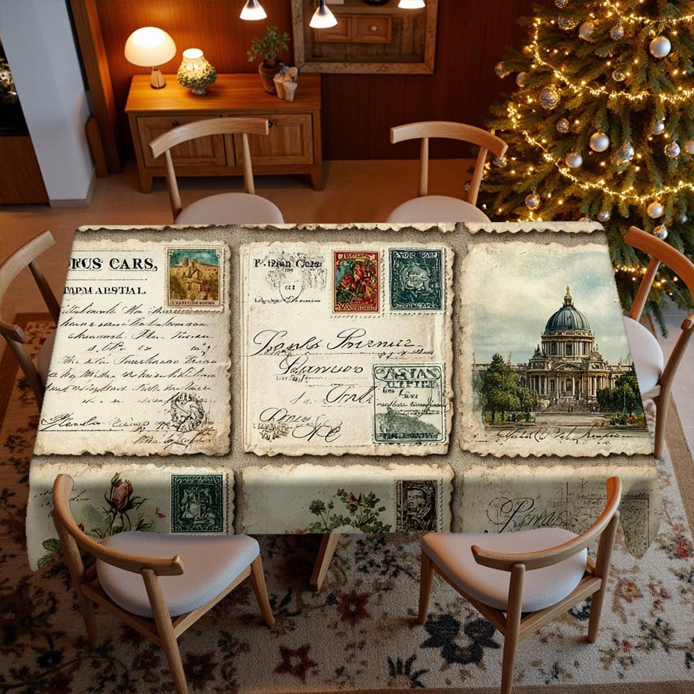 

Whimsical Holiday Prints Restaurant Kitchen Tablecloth Living Room Home Decoration Rectangular Party Decoration 40x70cm