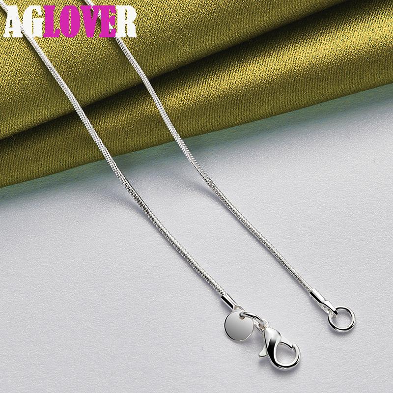 925 Sterling Silver Circle Rectangle Pendant Necklace Jewelry