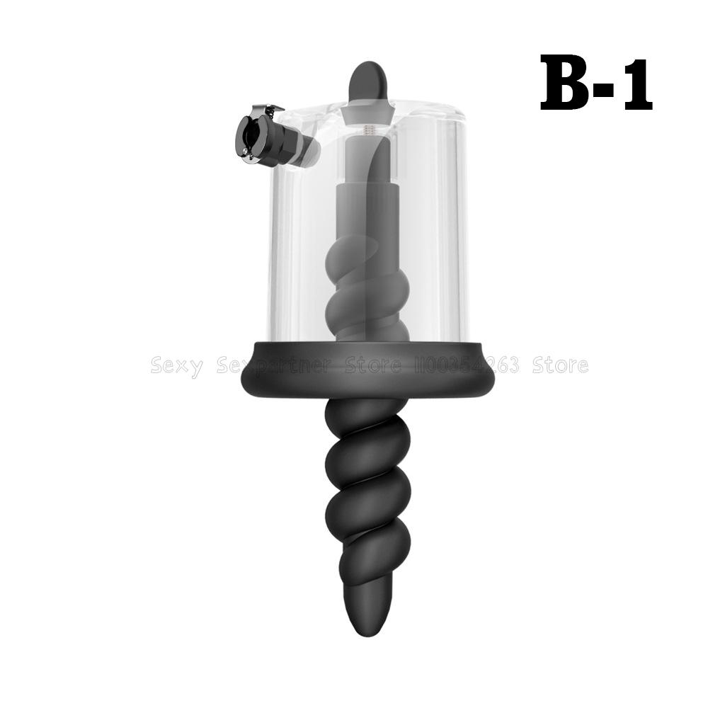 Male Electric Anal Prostate Massager Vacuum Vestibular Suction Stimulate Alternative Sex Toys Anal Toys Silicone Anal Plug