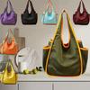 Multi Color Optional Large Capacity Shopping Bag Shoulder Bag Foldable Suitable For Daily Commuting And Short Distance Travel