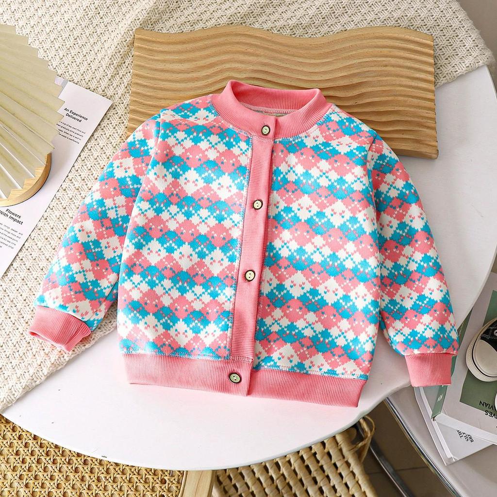 Kinder Fleece-gefütterter Strick-Hoodie - Warmer Herbst-/Winter-Pullover für Jungen & Mädchen