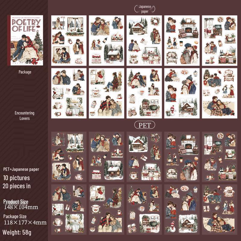 Ketchup Girl Poetic Life Sticker Book: 6 Styles, 20 Sheets of Girl-Themed Stickers