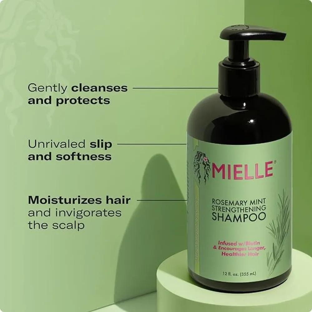 Mielle Organic Rosemary Mint Biotin Shampoo 348ml X 2
