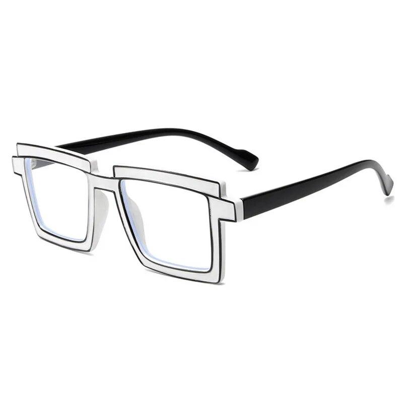 New TR90 Rectangular Anti-Blue Light Glasses Comic Cartoon Two-Dimensional Eyewear Party Trendy Photograph Ornament Glasses