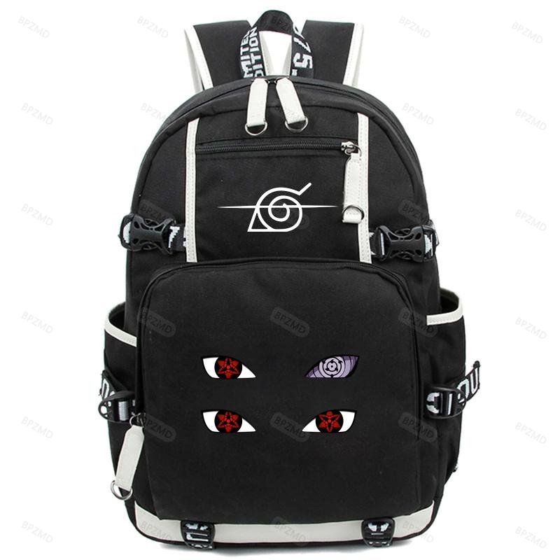 Anime Backpack School Backpacks for Teenagers Akatsuki Itachi Sharingan Cosplay Boys Girls Laptop Bags Travel Rucksack