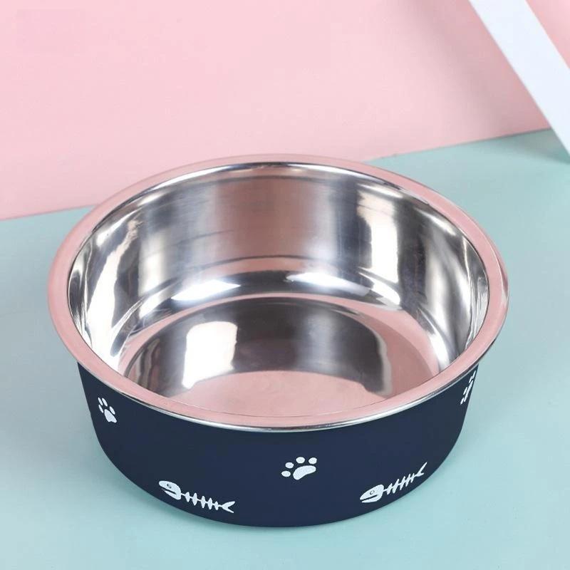 Stainless Steel Pet Feeders Non-slip Dog Bowls For Small Medium Large Dogs Pet Cat Feeder Bowls And Drinkers Dogs Accessories