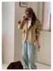 Korean-Style Casual Loose Petite Trench Coat - Trendy Women's Short Jacket for Spring & Autumn 2025