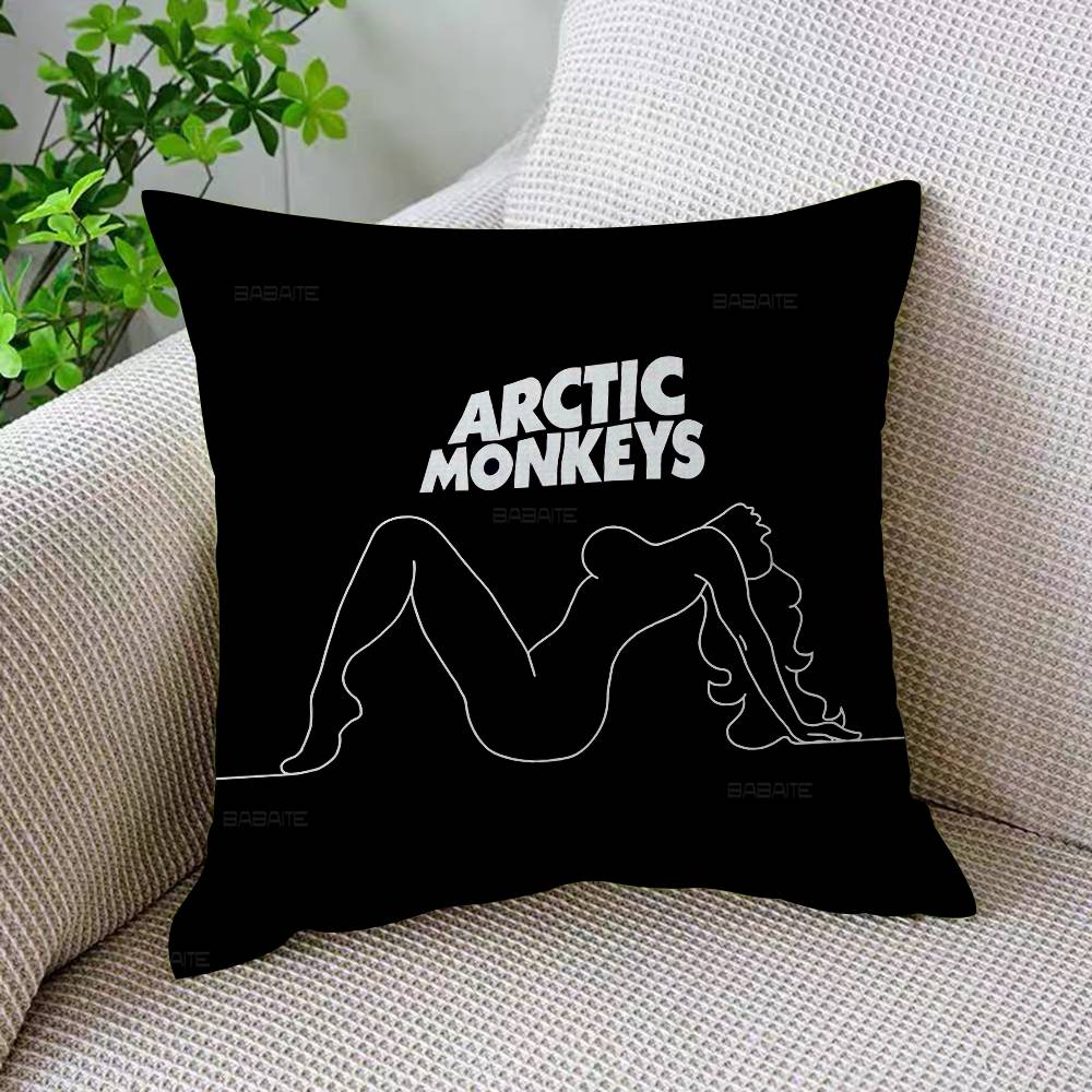 A-Arctic M-Monkeys Rock Band Music Cushion Cover Car Throw Pillow Case For Sofa Car Christmas Gift 40X40Cm 45X45Cm