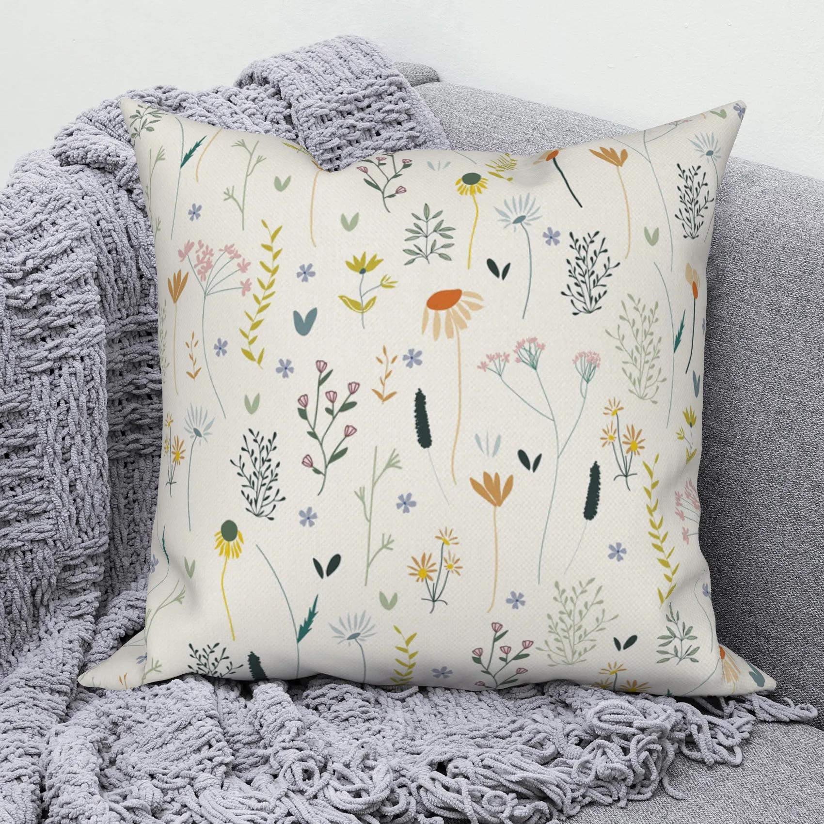 

Современный диван наволочка для гостиной домашний декор тропический цветок декоративная подушка плед 16x16Inch