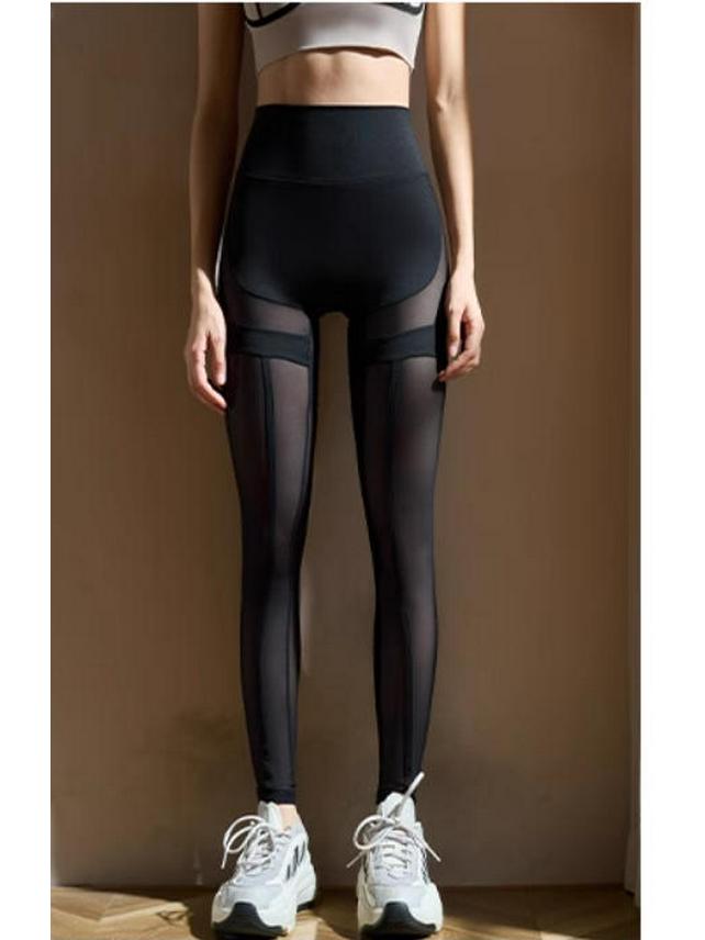 Yi Di Nude Mesh Yoga Pants - Butt Lifting, Quick-Dry Activewear for Women