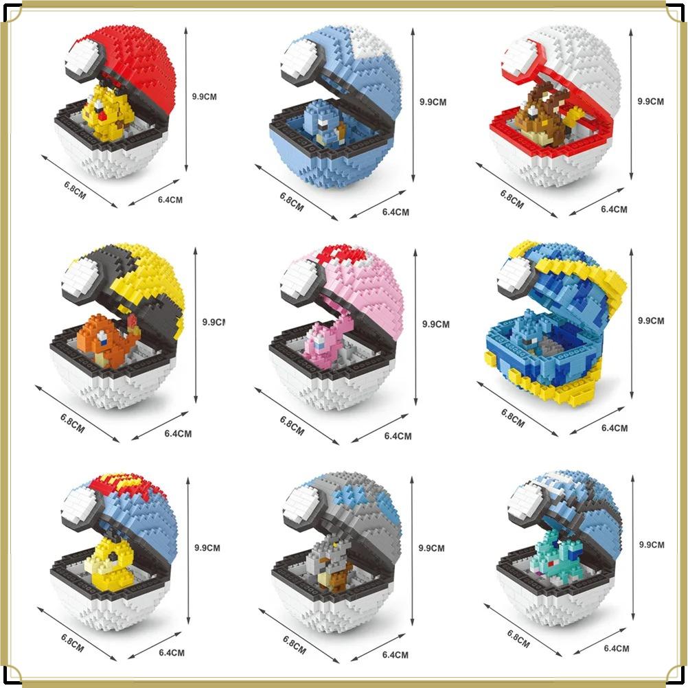 2026 New 75 Styles Building Blocks Pikachu Charizard Blastoise Bulbasaur Gengar Assembly Bricks Figures Toy Kids Gift