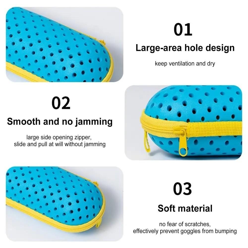 Anti-Fog Protective Swim Goggles Case Hollow Glasses Storage Box Eyeglasses Holder  For Swim