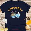 POWERED BY Anime Shirt Gift for Her Him Manga Merch Otaku Fashion Fan Unisex Vintage Washed Versatile Casual Stylish Soft