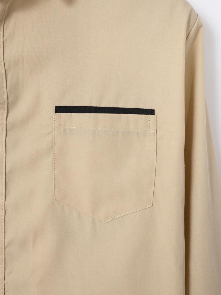 Men's Color Block Slim Fit Cotton Shirt - Long Sleeve, High-End Business Fashion