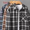 VANCL Men's Flannel Plaid Long-Sleeve Shirt
