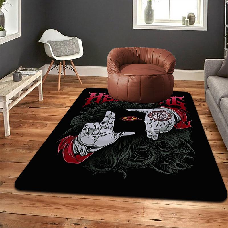 Hellsing Rug Floor Mat for Living Room or Bedroom Soft and Comfortable Carpet a Gift for Birthday and Holiday.