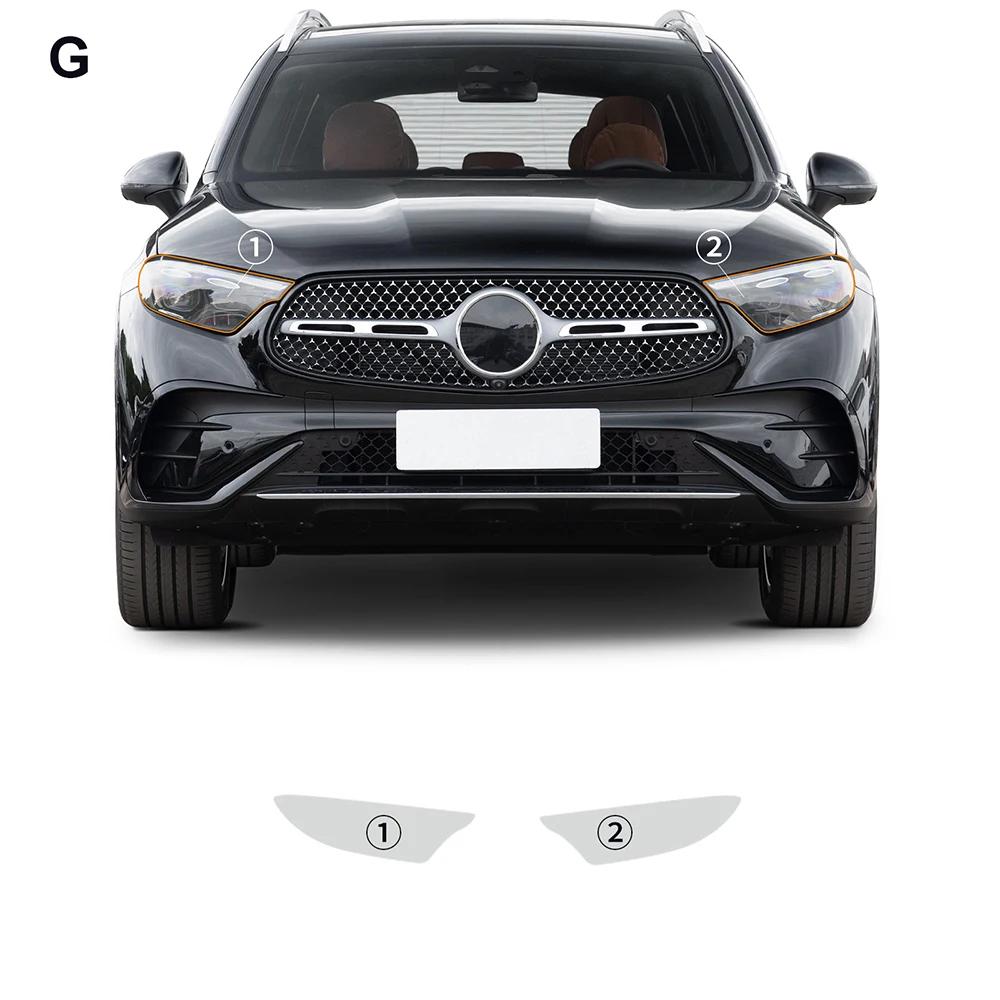 TPU Paint Protection Film Headlight Kit for Mercedes GLC X254 Luxury Base 2023-2024