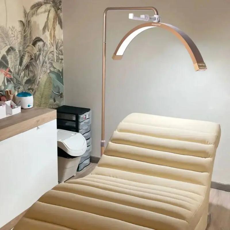 FOSOTO LED Half-Moon Desktop Ring Light Overseas Warehouse Fast Shipping For Beauty Salon: Nail Art, Tattoo, Eyelash & Video
