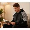 Autumn/Winter New Trend Loose Patchwork Color Block Raglan Sleeve Hooded Sweatshirt Men's Casual Pullover Outerwear