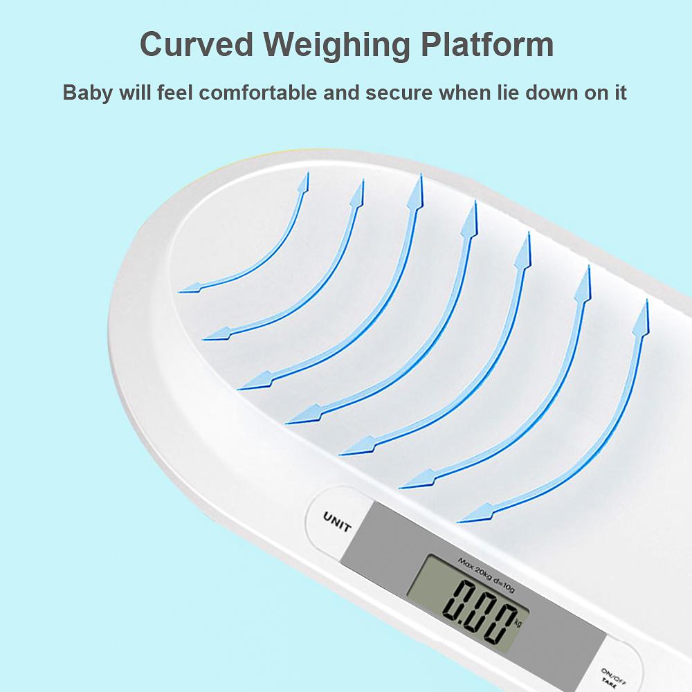 Digital Baby Scale for Weighing Up to 20kgCelsius44lb Infant Scale Newborn Baby Scale LCD Screen Display 2 Weighing Modes(kgCelsiuslb) Accurate Digita