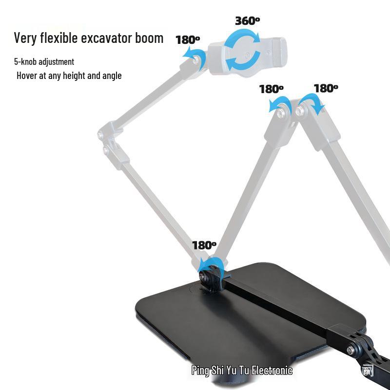 Desktop Multifunctional Cantilever Bracket for Phone, Tablet, and Microphone Overhead Shots and Live Broadcasts