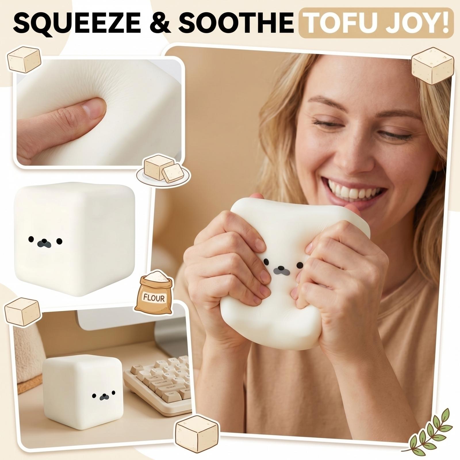 Stress Relief Toy Funny Sensory Toy One Size белый