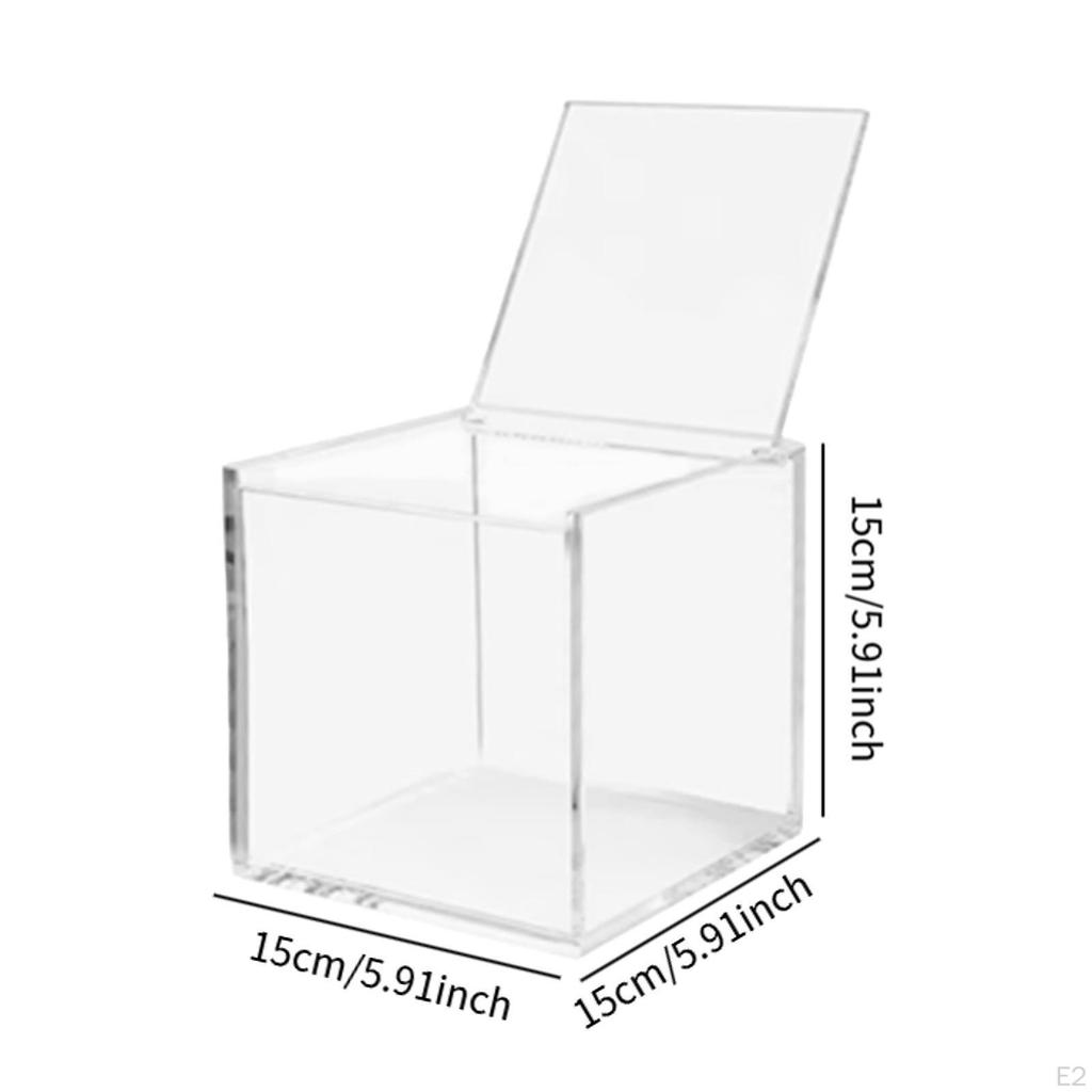 Acrylic Storage Box for Dolls with Display Stand and Lid