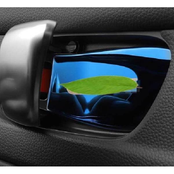 Inner Door Bowl Sticker Trim 4pcs Titainium Blue For Honda 11th Civic -