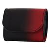 Mini Genuine Gradation Fold Small for Women and Men [COTOCUL] Wallet, Leather, Dyeing, Won't Bills, Bi-fold, Wallet, (red Lacquer)
