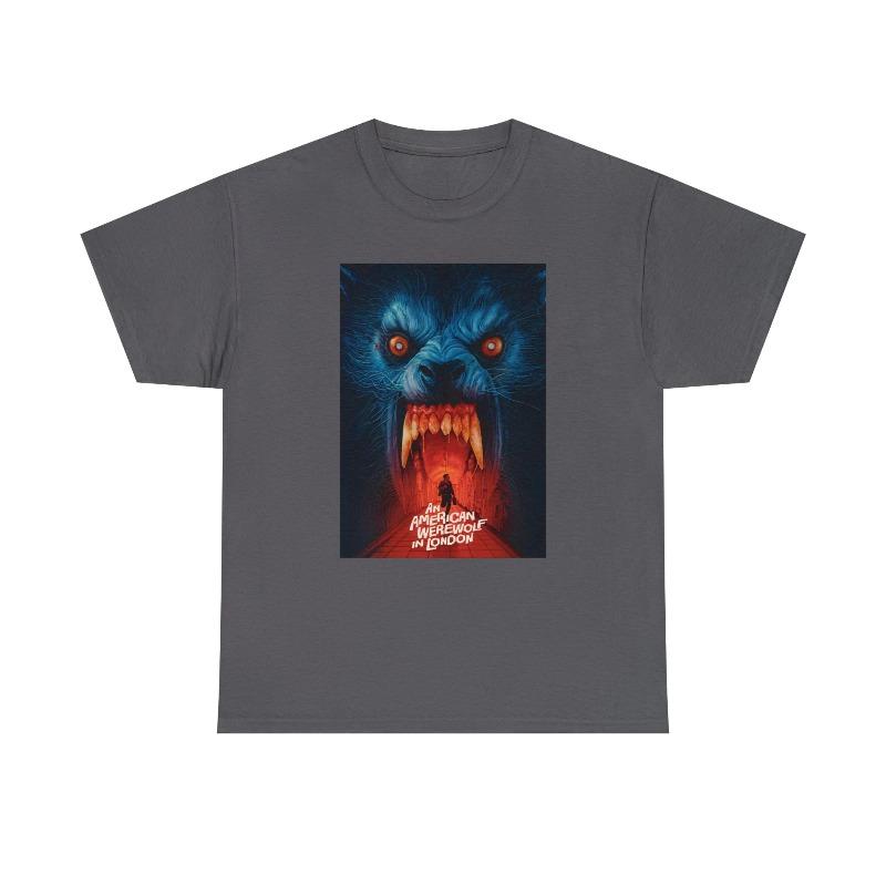 American Werewolf In London Tshirt 80s Horror Movie Poster Allseason Casual Comfortable Base Layer Tshirt Unisex