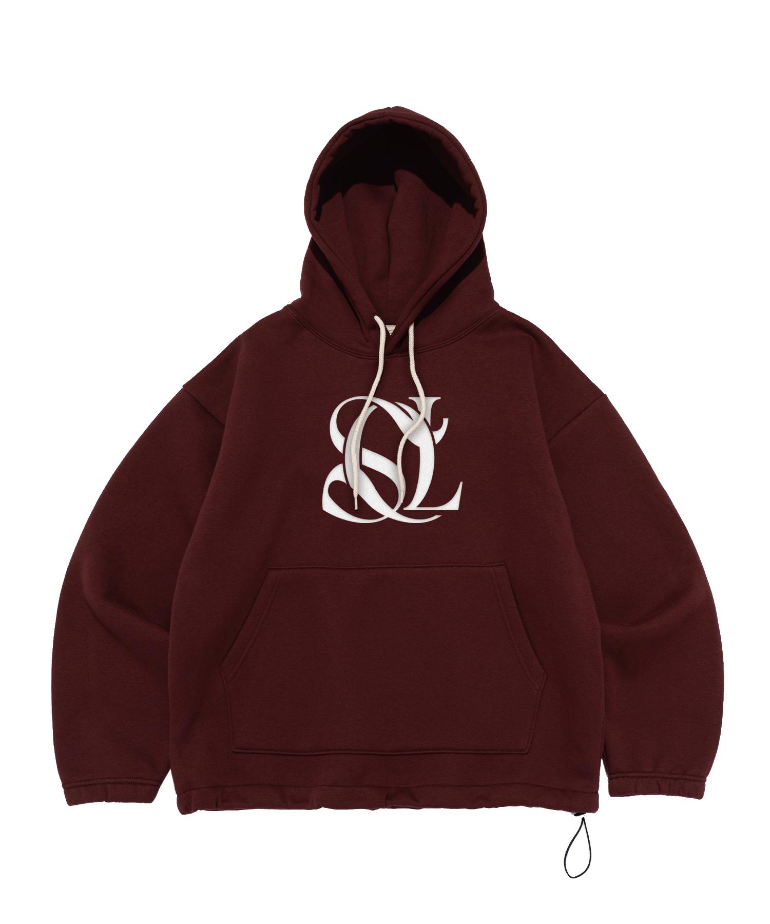 Seoul Apparel Seoul Logo String Hoodie (Wine) (Fleece-Lined) 01