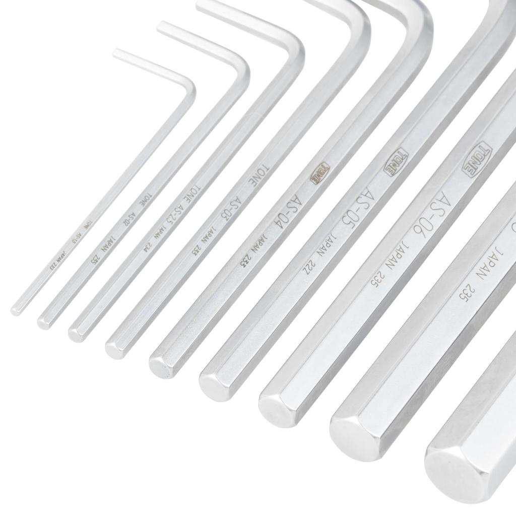 TONE AS900 Hexagonal Wrench Set L-shaped (9 pieces)