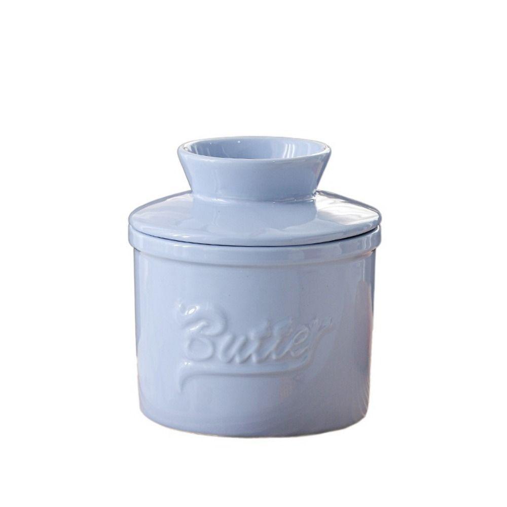 Glossy Finish Ceramic Butter Dish Keep Fresh Butter Holder Perfect Butter Keeper  Home
