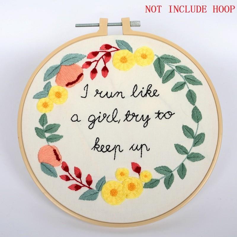 Handmade Craft Flowers Pattern Cross Stitch Kit Perfect for Home Decoration