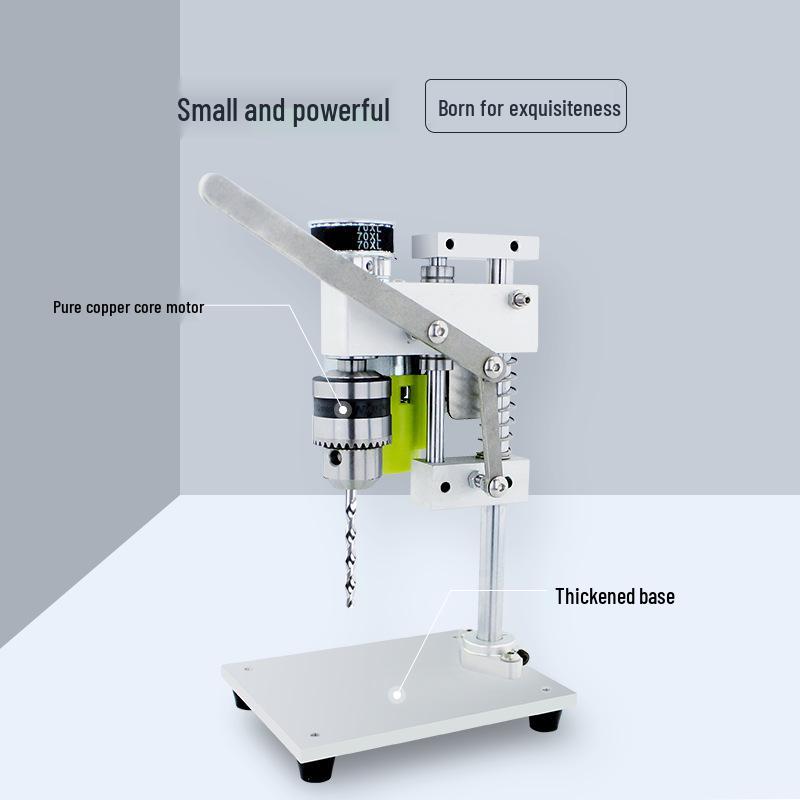Compact Precision Desktop Drill Press for DIY and Watch Repair, Variable Speed Electric Benchtop Tool