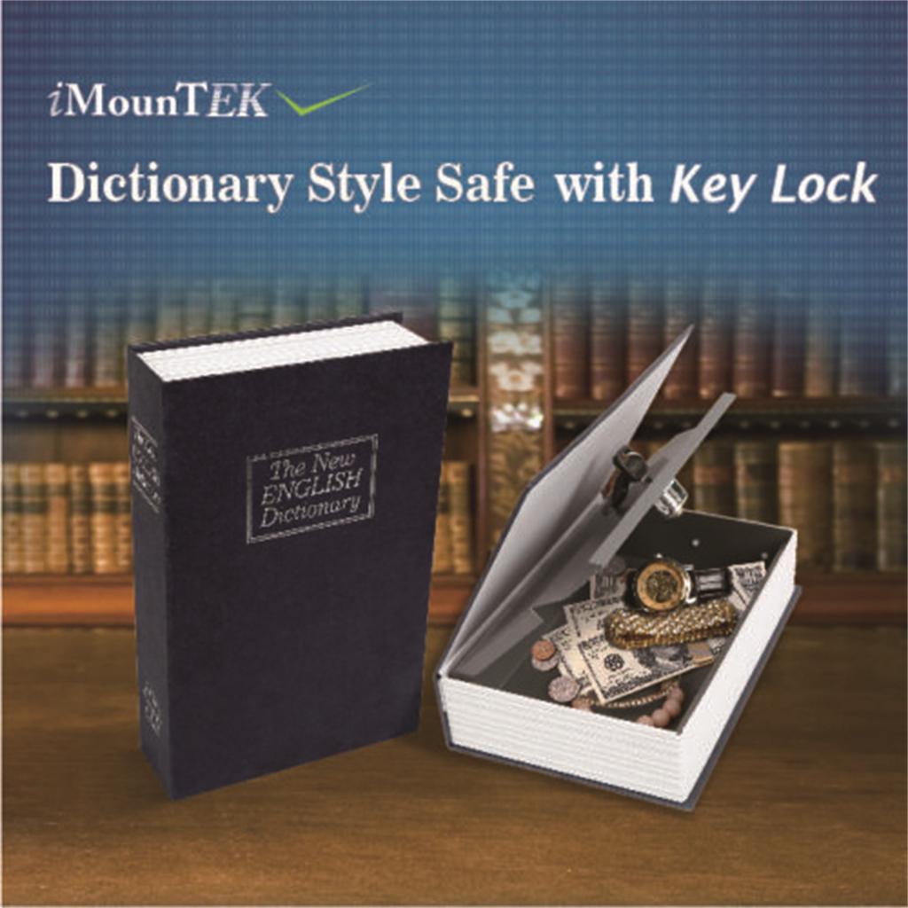 Dictionary Secret Book Hidden Safe With Key Large Space Security Money Locker For Storing Jewelry Cash Credit Cards