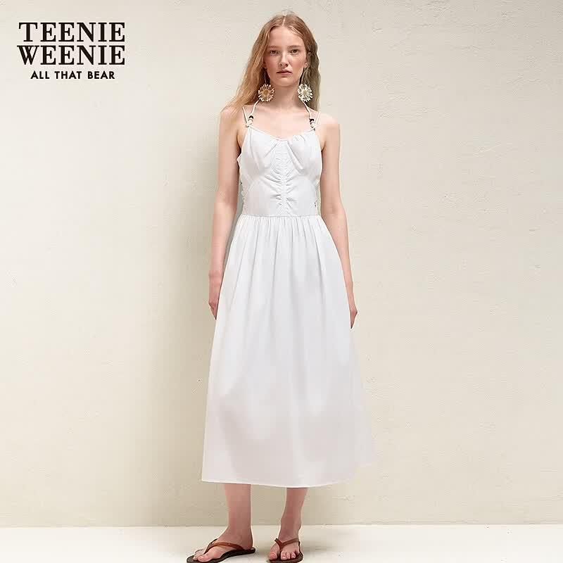 Teenie Weenie Women s Bear Simple Long Dress L