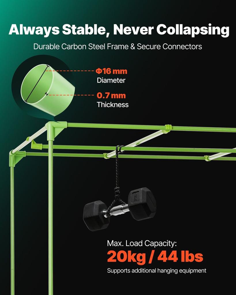 Indoor Grow Zelt Kit, 150 x 150 x 200cm, Indoor Pflanzenzelt mit Vollspektrum LED Grow Light & Belüftungssystem, 600D Hochreflektierendes Mylar, Anbau