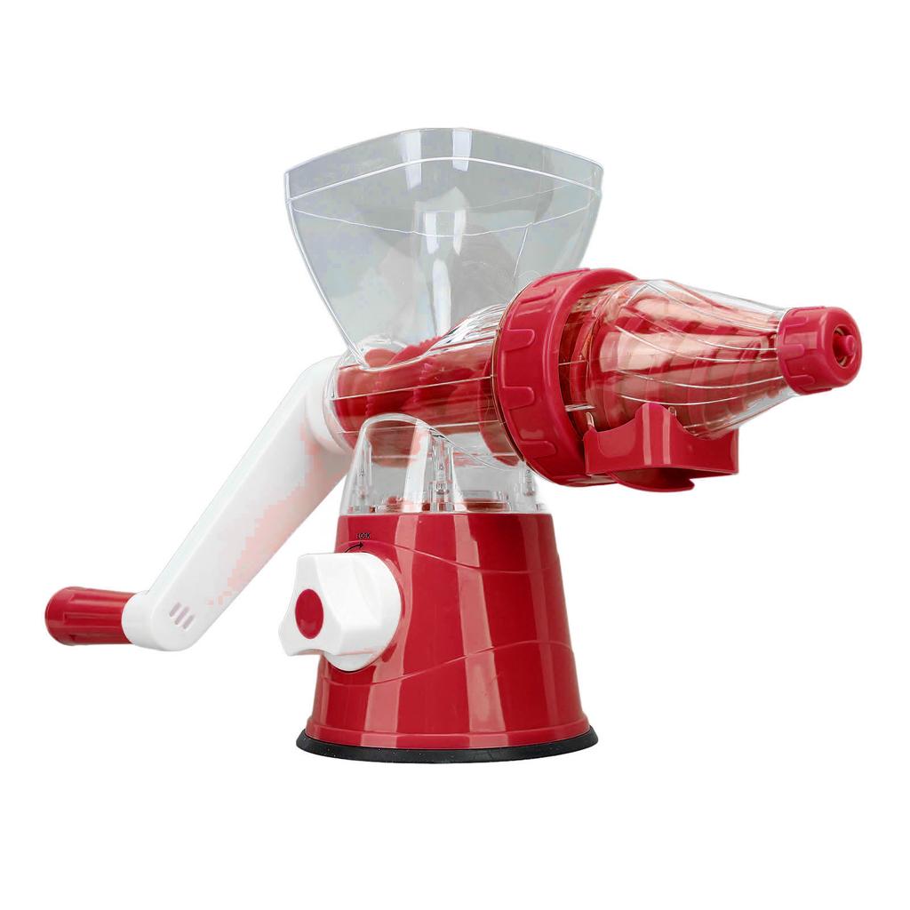 Hand Juicer Labor Saving Easy To Clean Energy Saving Hand Crank Fruits Squeezer for Home Use Red