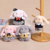 Cute Rabbit Plush Toy With Short Pile Fabric For Backpack Decoration And Gifts