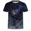 Summer Trendy Wolf Men's T-shirt 3D Digital Printed Short Sleeve Fashion Personalized Men's Wear T-Shirts Men’s