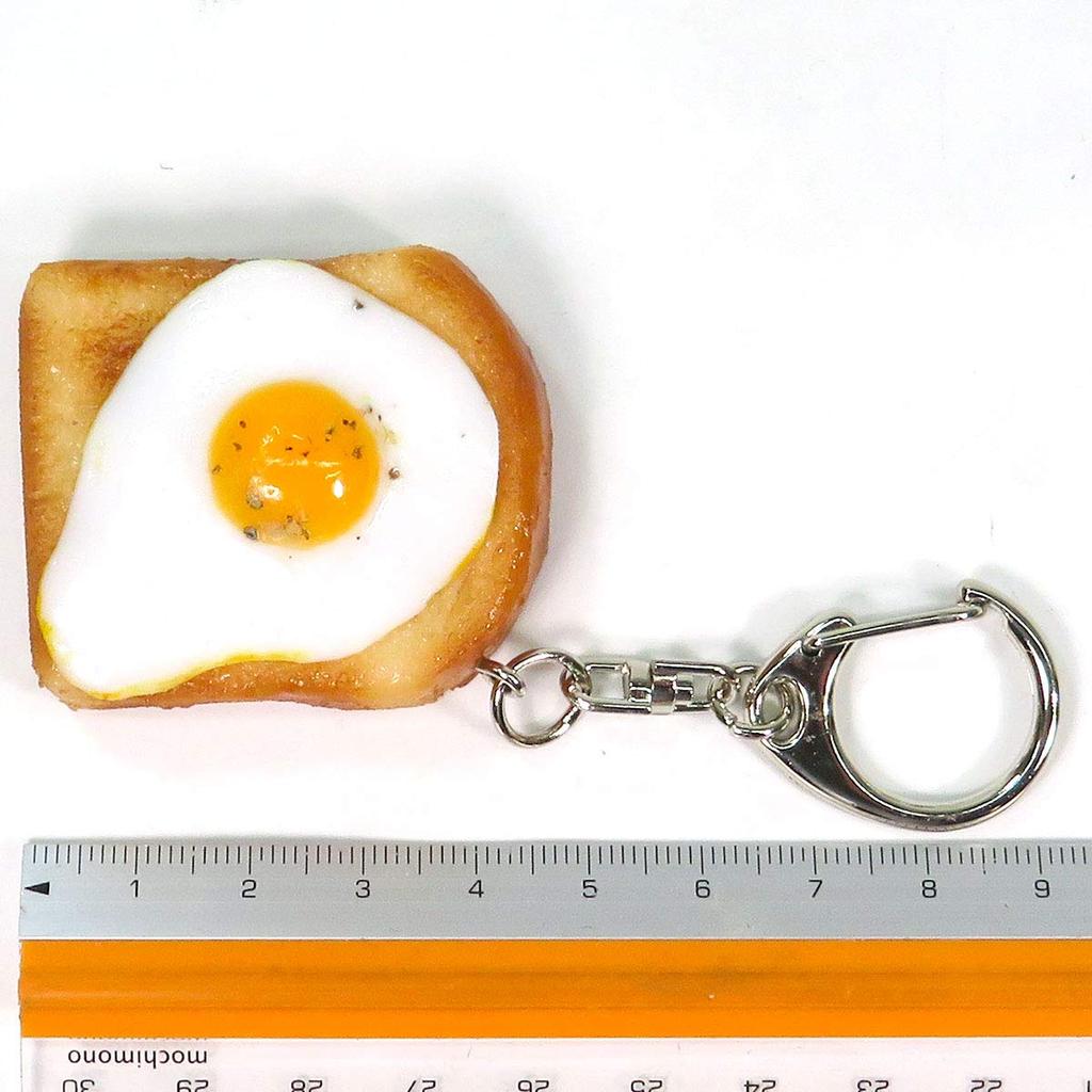Food replica Fried egg toast that looks like you could eat it 269OK keychain